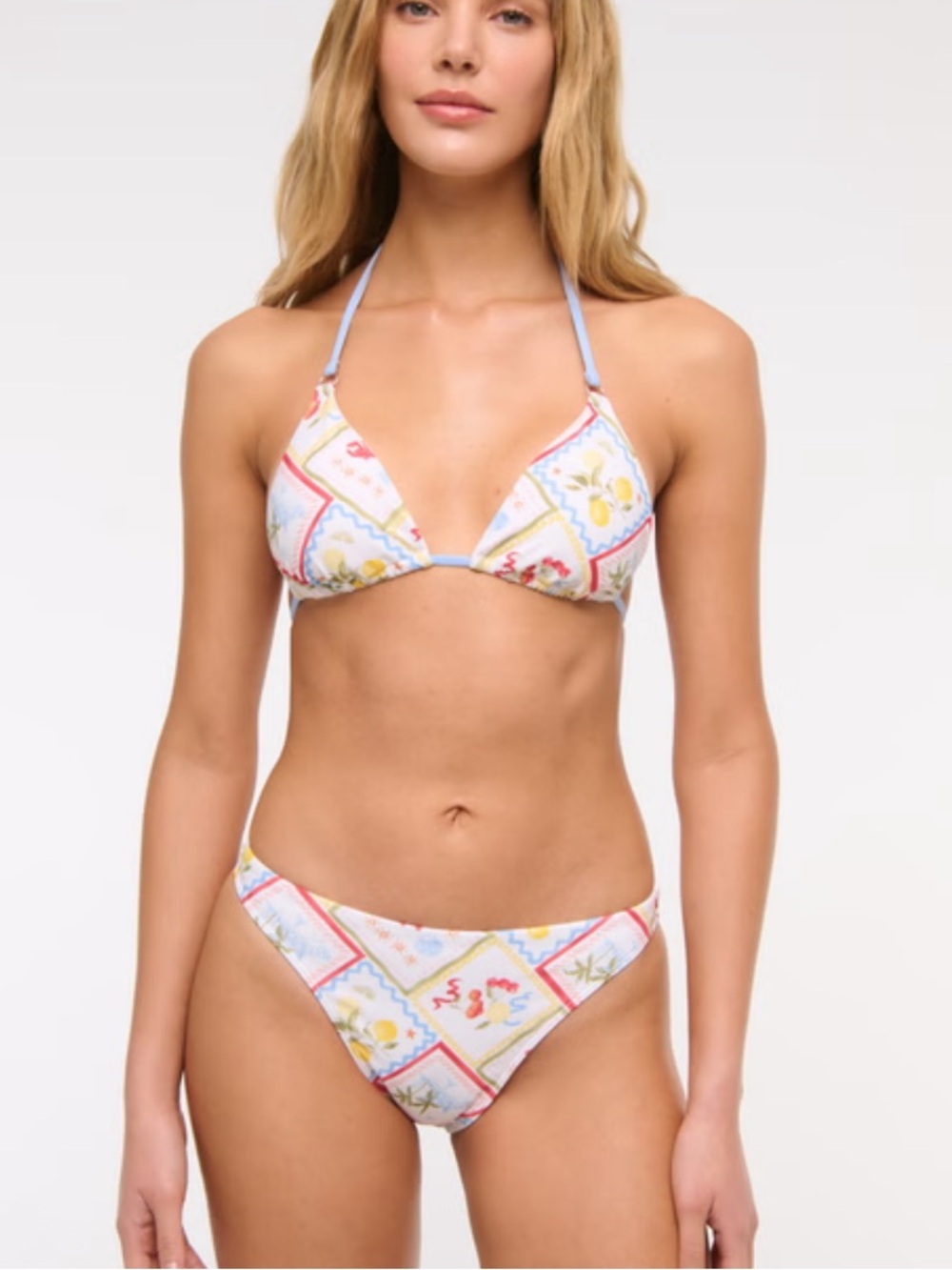 New! Abercrombie & Fitch SET Coastal Print Bikini Top S Bottom XL 39453
